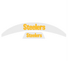 Pittsburgh Steelers MIDI Mid Size SpeedFlex Football Helmet Front & Back Bumper Decal Set - Pick Color