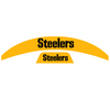 Pittsburgh Steelers MIDI Mid Size SpeedFlex Football Helmet Front & Back Bumper Decal Set - Pick Color