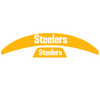 Pittsburgh Steelers MIDI Mid Size SpeedFlex Football Helmet Front & Back Bumper Decal Set - Pick Color