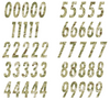 Pittsburgh Steelers Jersey Style Vinyl Number Decal Sheet Set of 50 #0-9 - Pick Color & Size