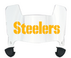 Pittsburgh Steelers Mini Football Helmet Visor Shield w/ Clips - PICK VISOR & LOGO COLOR