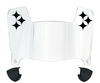 Pittsburgh Steelers Mini Football Helmet Visor Shield w/ Clips - PICK VISOR & LOGO COLOR