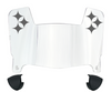 Pittsburgh Steelers Mini Football Helmet Visor Shield w/ Clips - PICK VISOR & LOGO COLOR