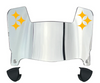 Pittsburgh Steelers Mini Football Helmet Visor Shield w/ Clips - PICK VISOR & LOGO COLOR