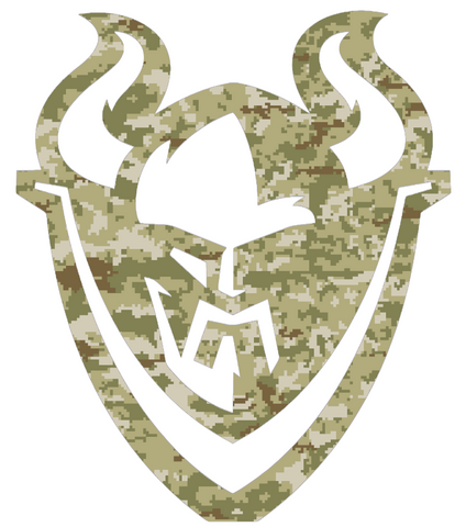Portland State Vikings Mascot Logo Salute to Service Camouflage Camo Vinyl Decal PICK SIZE