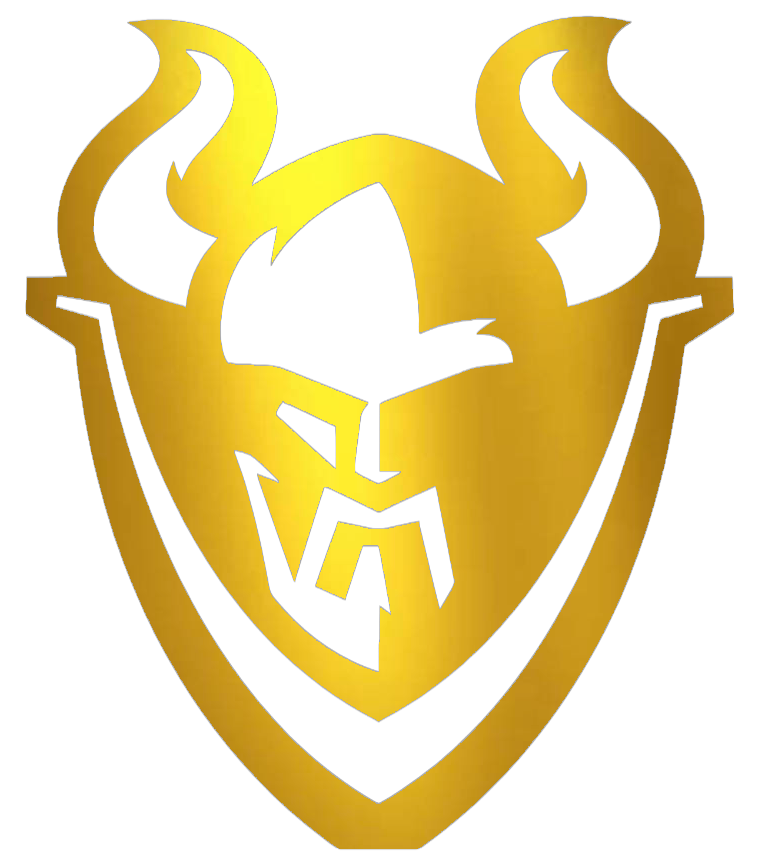 Portland State Vikings GOLD CHROME MIRROR Mascot Logo Premium DieCut Vinyl Decal PICK SIZE