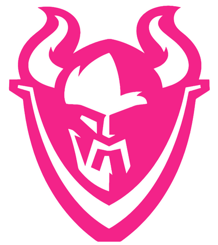Portland State Vikings Hot Pink Mascot Logo Premium DieCut Vinyl Decal PICK SIZE