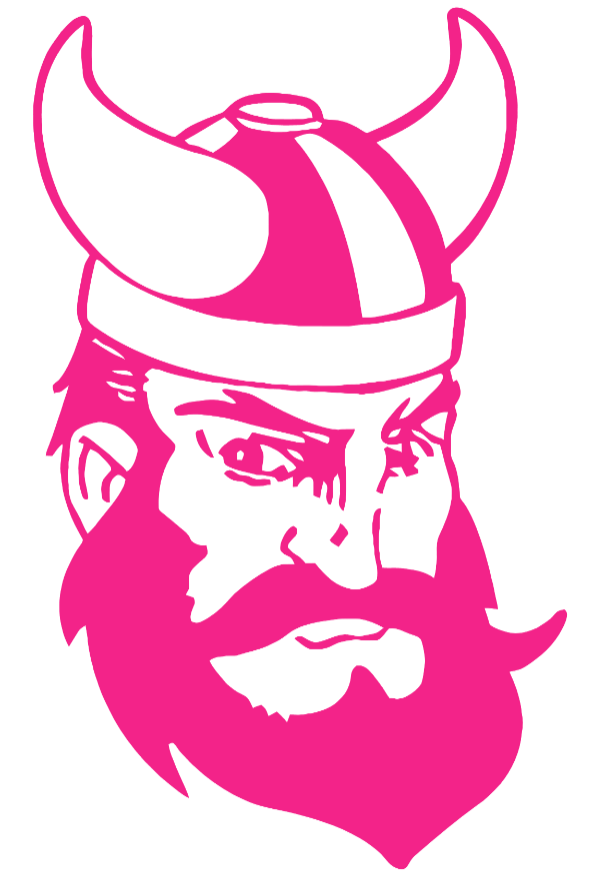 Portland State Vikings Hot Pink Retro Throwback Logo Premium DieCut Vinyl Decal PICK SIZE