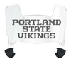 Portland State Vikings Mini Football Helmet Visor Shield w/ Clips - PICK VISOR & LOGO COLOR