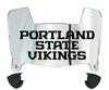 Portland State Vikings Mini Football Helmet Visor Shield w/ Clips - PICK VISOR & LOGO COLOR