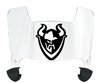 Portland State Vikings Mini Football Helmet Visor Shield w/ Clips - PICK VISOR & LOGO COLOR