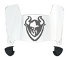 Portland State Vikings Mini Football Helmet Visor Shield w/ Clips - PICK VISOR & LOGO COLOR