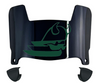 Portland State Vikings Mini Football Helmet Visor Shield w/ Clips - PICK VISOR & LOGO COLOR