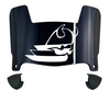 Portland State Vikings Mini Football Helmet Visor Shield w/ Clips - PICK VISOR & LOGO COLOR
