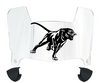 Prairie View A&M Panthers Mini Football Helmet Visor Shield w/ Clips - PICK VISOR & LOGO COLOR