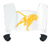 Prairie View A&M Panthers Mini Football Helmet Visor Shield w/ Clips - PICK VISOR & LOGO COLOR