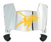 Prairie View A&M Panthers Mini Football Helmet Visor Shield w/ Clips - PICK VISOR & LOGO COLOR