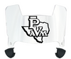 Prairie View A&M Panthers Mini Football Helmet Visor Shield w/ Clips - PICK VISOR & LOGO COLOR