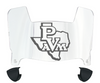 Prairie View A&M Panthers Mini Football Helmet Visor Shield w/ Clips - PICK VISOR & LOGO COLOR