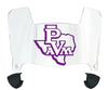 Prairie View A&M Panthers Mini Football Helmet Visor Shield w/ Clips - PICK VISOR & LOGO COLOR