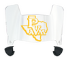 Prairie View A&M Panthers Mini Football Helmet Visor Shield w/ Clips - PICK VISOR & LOGO COLOR