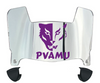Prairie View A&M Panthers Mini Football Helmet Visor Shield w/ Clips - PICK VISOR & LOGO COLOR