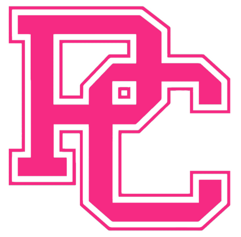 Presbyterian Blue Hose HOT PINK Team Logo Premium DieCut Vinyl Decal PICK SIZE