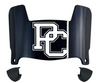 Presbyterian Blue Hose Mini Football Helmet Visor Shield w/ Clips - PICK VISOR & LOGO COLOR