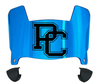 Presbyterian Blue Hose Mini Football Helmet Visor Shield w/ Clips - PICK VISOR & LOGO COLOR