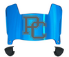 Presbyterian Blue Hose Mini Football Helmet Visor Shield w/ Clips - PICK VISOR & LOGO COLOR