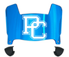 Presbyterian Blue Hose Mini Football Helmet Visor Shield w/ Clips - PICK VISOR & LOGO COLOR