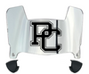 Presbyterian Blue Hose Mini Football Helmet Visor Shield w/ Clips - PICK VISOR & LOGO COLOR