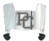 Presbyterian Blue Hose Mini Football Helmet Visor Shield w/ Clips - PICK VISOR & LOGO COLOR