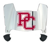 Presbyterian Blue Hose Mini Football Helmet Visor Shield w/ Clips - PICK VISOR & LOGO COLOR