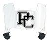 Presbyterian Blue Hose Mini Football Helmet Visor Shield w/ Clips - PICK VISOR & LOGO COLOR