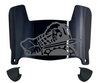 Presbyterian Blue Hose Mini Football Helmet Visor Shield w/ Clips - PICK VISOR & LOGO COLOR