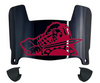 Presbyterian Blue Hose Mini Football Helmet Visor Shield w/ Clips - PICK VISOR & LOGO COLOR