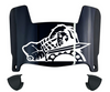Presbyterian Blue Hose Mini Football Helmet Visor Shield w/ Clips - PICK VISOR & LOGO COLOR