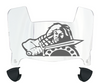 Presbyterian Blue Hose Mini Football Helmet Visor Shield w/ Clips - PICK VISOR & LOGO COLOR