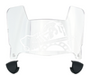 Presbyterian Blue Hose Mini Football Helmet Visor Shield w/ Clips - PICK VISOR & LOGO COLOR