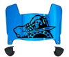 Presbyterian Blue Hose Mini Football Helmet Visor Shield w/ Clips - PICK VISOR & LOGO COLOR