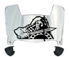 Presbyterian Blue Hose Mini Football Helmet Visor Shield w/ Clips - PICK VISOR & LOGO COLOR