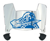 Presbyterian Blue Hose Mini Football Helmet Visor Shield w/ Clips - PICK VISOR & LOGO COLOR