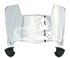Presbyterian Blue Hose Mini Football Helmet Visor Shield w/ Clips - PICK VISOR & LOGO COLOR