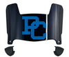 Presbyterian Blue Hose Mini Football Helmet Visor Shield w/ Clips - PICK VISOR & LOGO COLOR