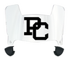 Presbyterian Blue Hose Mini Football Helmet Visor Shield w/ Clips - PICK VISOR & LOGO COLOR