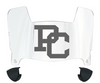 Presbyterian Blue Hose Mini Football Helmet Visor Shield w/ Clips - PICK VISOR & LOGO COLOR