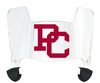 Presbyterian Blue Hose Mini Football Helmet Visor Shield w/ Clips - PICK VISOR & LOGO COLOR
