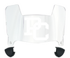 Presbyterian Blue Hose Mini Football Helmet Visor Shield w/ Clips - PICK VISOR & LOGO COLOR