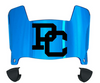 Presbyterian Blue Hose Mini Football Helmet Visor Shield w/ Clips - PICK VISOR & LOGO COLOR